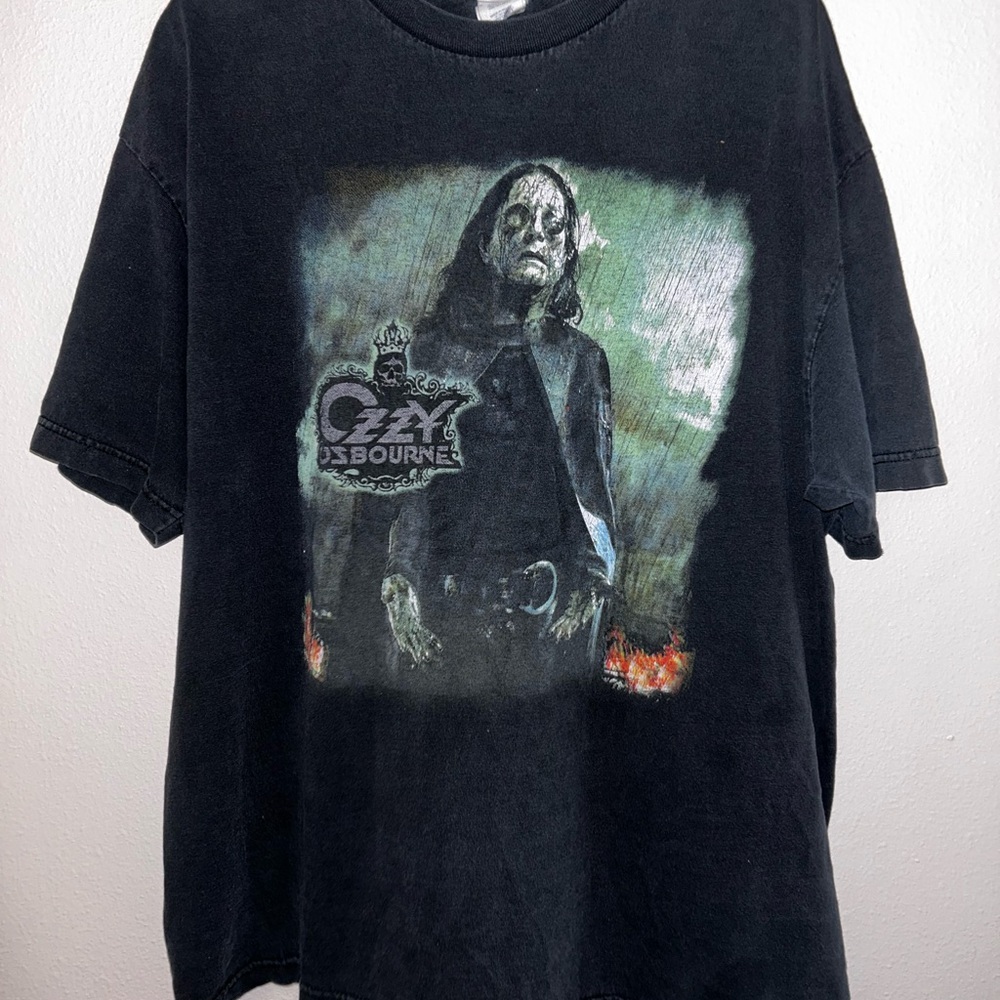 Ozzy Osbourne x rob zombie Black Graphic Tee